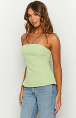 Layi Green Strapless Top
