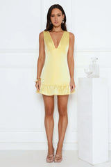 Daisy Chain Days Mini Dress Yellow