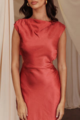 Starlight Sonata Cut-Out Cowl Back Maxi Dress Autumn