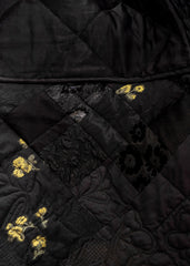 SELENA | PATCH. TOP ENCORE PATCHWORK | BLACK