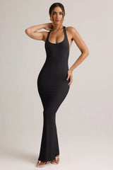 Modal Racerback Maxi Dress in Black
