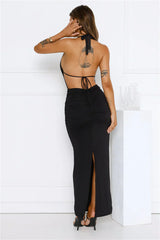 Midnight District Maxi Dress Black