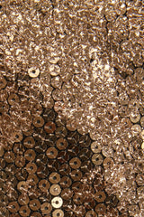 Embellished Straight-Neck Maxi Dress in Black Gold Foil