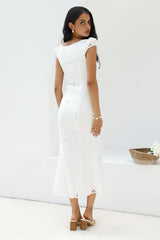 Vintage Song Midi Dress White