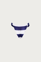 Ruched Bottom (Navy Cream Stripe)