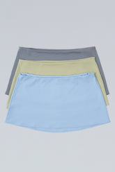 Micro Mini Stretch Skirt. 3-pack
