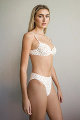 Seashore High Waist Cheeky Bikini Bottom