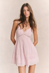 Docila Cotton Mini Dress - PINK