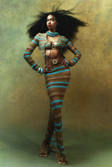 Allure Stripe Knitted Maxi Dress