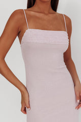 Days Ahead Rhinestone Overlay Maxi Dress Lilac