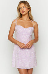Penny Lane Purple Sequin Mini Dress