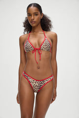 Paradise Micro Halter Bikini Top - Cheetah