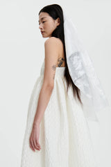 BETH | DRESS LINEN PLISS… WHITE BRIDAL