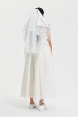 BETH | DRESS LINEN PLISS… WHITE BRIDAL