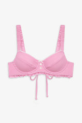 Jane Underwire Bikini Top - Pink Stripe