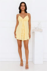 Smile Back At Me Mini Dress Yellow